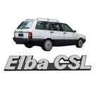 Nome Emblema Letreiro Elba CSL Cinza Fundo Preto Nome Emblema Letreiro Elba CSL Cinza Fundo Preto