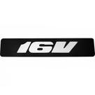 Nome Emblema Plaqueta 16V Escovado Com Caixa Fundo Preto VW 97/... Nome Emblema Plaqueta 16V Escovado Com Caixa Fundo Preto VW 97/...