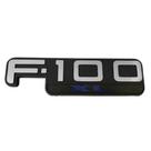 Nome Emblema Plaqueta F-100 XL Cromado Azul Pick-up 1999 / 2000