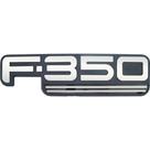 Nome Emblema Plaqueta F-350 Cromado Pick-up 1999 Até 2000 Nome Emblema Plaqueta F-350 Cromado Pick-up 1999 Até 2000