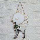 Nordic Wood Acrilic Mirror Cartoon Wall Camera Props Kids R