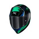 Norisk capacete flow pulse green / blue 60
