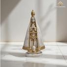 Nossa Senhora Aparecida 20 Cm Em Gesso Cor Cinza Imagem De Fé Católica AVB DECOR
