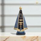 Nossa Senhora Aparecida 30cm Em Gesso Cor Azul Imagem De Fé Católica AVB DECOR