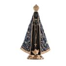 Nossa Senhora Aparecida 30cm - Manto Bordado, Gesso Resinado