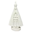 Nossa Senhora Aparecida em Resina Branca 15cm Linda Imagem Decorativa Devoção e Fé