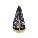 Nossa Senhora Aparecida Manto Tecido 35.5cm Enfeite Resina