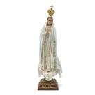 Nossa Senhora de Fatima Portugal Olho de Vidro Resina 28 cm