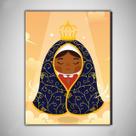 Nossa senhora de guadalupe desenho Quadro Religioso MDF 30x20cm