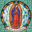 Nossa Senhora de Guadalupe Estilo Vitral 60x60cm - 100% Azulejo