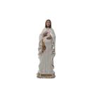 Nossa Senhora Grávida 30cm Perolizada - Gesso Resinado