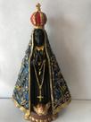 Nossa Sra Aparecida 15cm trabalhada em resina Nossa Sra Aparecida 15cm trabalhada em resina