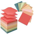 Notas adesivas TKTB 18 blocos cores vintage 7,5 x 7,5 cm