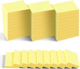 Notas adesivas TKTB 3 pacotes 3,8 x 5 cm amarelas com adesivo forte