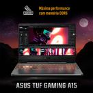 Notebook Asus Tuf Gaming A15 AMD Ryzen 7 16GB/512GB 16P. 16GB, 512GB SSD, Tela de 16", RTX 3050, Graphite Black - FA506NCR-HN088W
