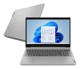 Notebook Celeron Lenovo 128gb Ssd 4gb Ram W11 Prateado Cinza Platina