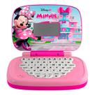 Notebook Educativo Infantil Minnie Mouse Disney Menina Bilíngue Brinquedo Didático Inglês Português