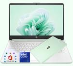 Notebook HP 14" Willow Green Intel 4 núcleos 4 GB 128 GB SSD