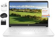 Notebook HP 2024 O mais novo Intel N4120 de 14 polegadas 16 GB de RAM 320 GB branco