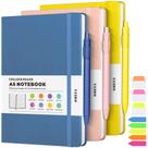 Notebook Journal OMEYA A5 - 160 Páginas (Pacote com 3) - Pautado
