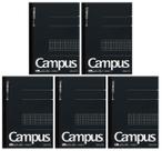 Notebook KOKUYO Campus Semi A5 5 mm Grid 40 folhas, pacote com 5
