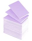Notebook Lzerking Mini 9x14 cm, pacote com 36, roxo claro