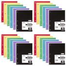Notebook Mead Spiral, 1 assunto, pautado, 70 folhas, pacote com 24