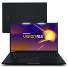 Notebook Positivo Vision R15 AMD Ryzen 5-5500U Linux 8GB RAM 256GB SSD 15.6” IPS Full HD Tecla Copilot - Preto