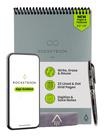 Notebook Rocketbook Flip com caneta Pilot Frixion e tecido cinza