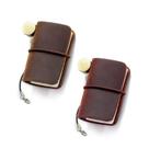 Notebook Yitexin Mini Size Travellers com capa de couro 4,8x3,2 cm