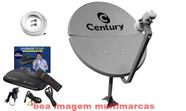 Nova Antena Parabólica 60cm com Recepitor Vivensis VX10 SatHD