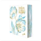 Nova Biblia Católica Pastoral - Bolso - Floral Azul - Paulus
