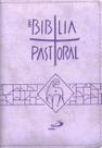 Nova Bíblia Pastoral - bolso - Zíper Lilas