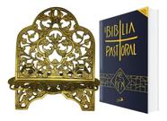 Nova Bíblia Sagrada Pastoral e Porta Bíblia Suporte Apoio Leitura Kit Católico Completa Antigo e Novo Testamento Ideal Catequese Grupos de Orações Nova Bíblia Sagrada Pastoral e Porta Bíblia Suporte Apoio Leitura Kit Católico Completa Antigo e Novo Testamento Ideal Catequese Grupos de Orações