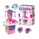 Nova Big Cozinha Completa Brinquedo Bancada Fogãozinho Microondas Pia