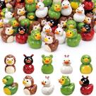 Novabright 100 Peças Mini Figuras de Resina de Animais em Formato de Pato 2 cm