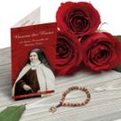 Novena Santa Teresinha Madeira Imbuia 6mm Com Folheto