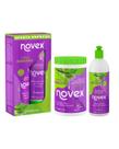 Novex - Kit Super Babosão Shampoo e condicionador, creme de pentear e creme de tratamento
