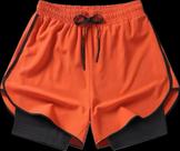 Novidade bermuda 2em1 de seda fria dryfit premium