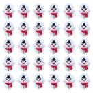 Novidade Mini Natal Branco Boneco de Neve Tumbler Boneca Pacote Cápsula Brinquedo 30pcs Presente de Natal