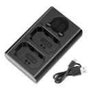 Novo carregador USB duplo para bateria Sony NP-FZ100 com LCD