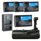 NOVO Kit Battery Grip BG-R10 + 4 Baterias LP-E6NH + Carregador Duplo USB Para Canon