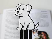 Novo Marcador Livro Pagina Divertido Criativo Cachorro Dog Animal