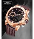 Novo Naviforce, Relógio Pulso Impermeável Quartz MARROM DOURADO. Novo Naviforce, Relógio Pulso Impermeável Quartz MARROM DOURADO.