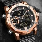 Novo Naviforce, Relógio Pulso Impermeável Quartz Preto Dourado. Novo Naviforce, Relógio Pulso Impermeável Quartz Preto Dourado.