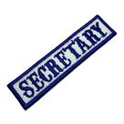 NT0514T02 Secretary Patch Bordado Termo Adesivo ou Costura NT0514T02 Secretary Patch Bordado Termo Adesivo ou Costura
