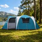 NTK Barraca de Camping Arizona 11 á 12 Pessoas NTKA 151295UN Estrutura Resistente com Coluna dÁgua 2.500 mm e Ventilação Útil para Camping em Grupo