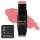 Nudestix Nudies Bloom Dewy and Radiant Cream Blush 3 em 1 em todo o rosto, cor para bochechas, olhos e lábios, com pincel de mistura (Cherry Blossom Babe)