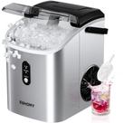 Nugget Ice Maker EUHOMY, bancada, 34 libras/dia, prata Nugget Ice Maker EUHOMY, bancada, 34 libras/dia, prata