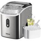 Nugget Ice Maker Silonn Countertop 33 lbs/24h de aço inoxidável